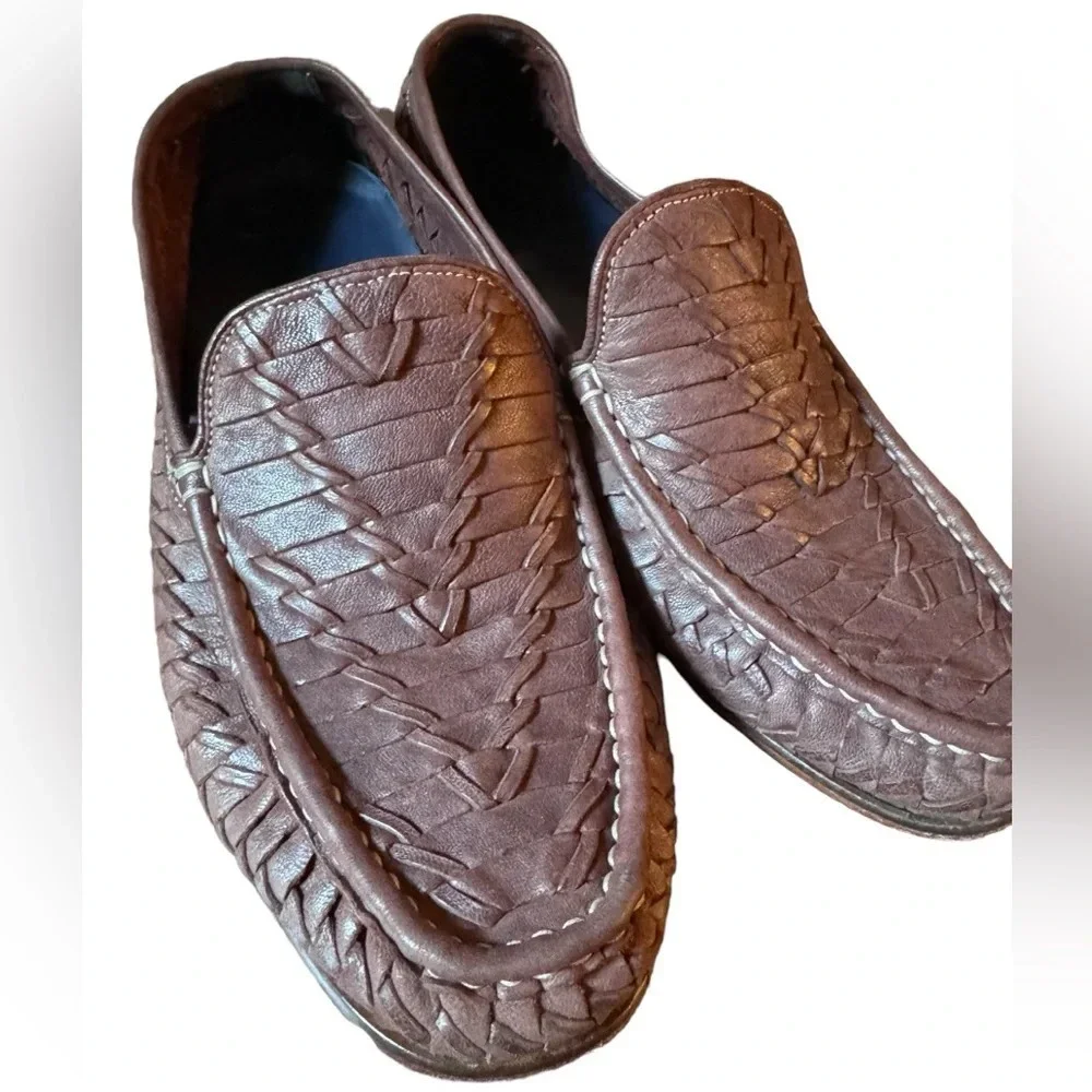 Cole Haan Nike Air Tremont Venetian Brown Leather Loafers Shoes 9.5